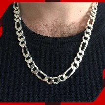Fancy Figaro Silver Chain for Men