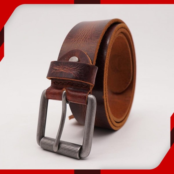 Flex Brown Leather Belt for men - Buyon.pk