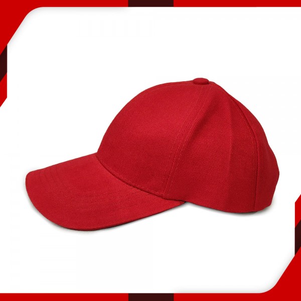 Plain Red Caps for Men