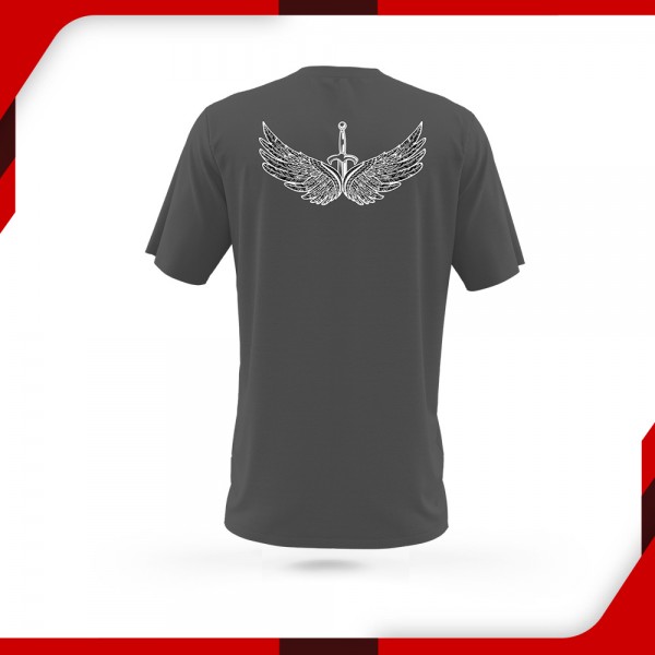 T-Shirt For Men Wings Charcoal