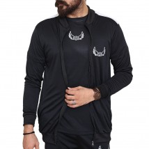 WINGS 3in1 Black Panel Sports Tracksuits