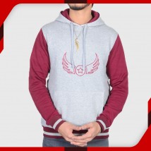 Wings Maroon Hoodie For Men