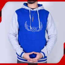 Wings Royal Blue Hoodie For Men