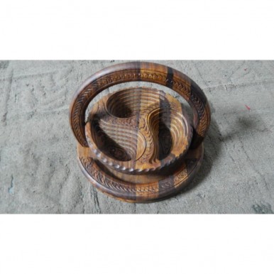 Wooden Dry Fruit Basket Wooden Handicrafts(sheeshum)