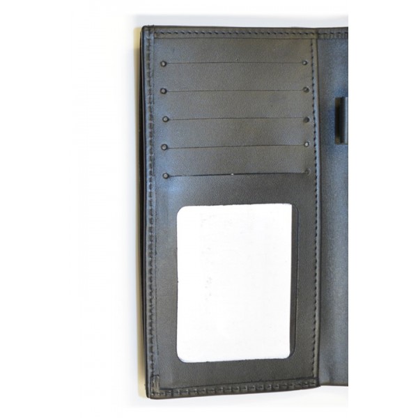 Black Genuine Leather Travel & Documents Holder Buyon.pk