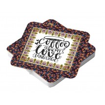 Sky Boom Printed Tea Coaster