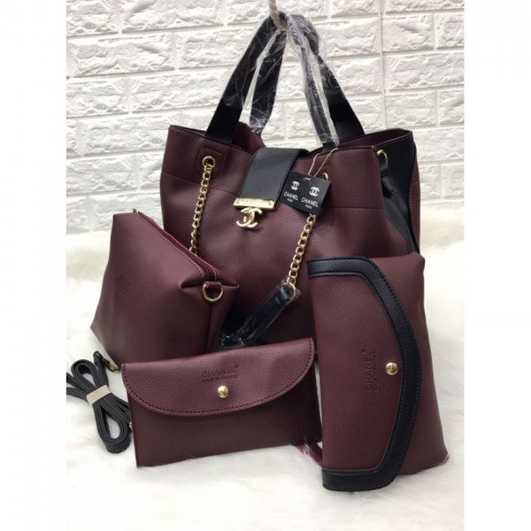 maroon color bag