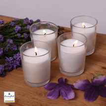 AROMAFLICK Bundle of 4 Scented Glass Candles in Lavender Fragrance