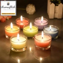 AROMAFLICK Scented Candle in Beautiful Bowl for Aromatherapy