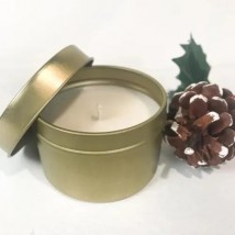 AROMAFLICK Scented Candle in Beautiful Golden Tin