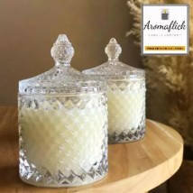 AROMAFLICK Scented Candle in Glass Jar with Lid