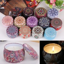 AROMAFLICK Scented Candle with Beautiful Tin
