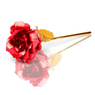 24K Gold Plated Rose Flower in Elegant Colors