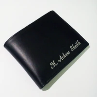 Customize Leather Wallet for Men With Your Name