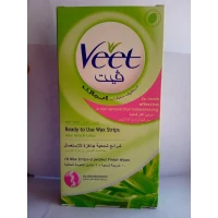 VEET WAX STRIPS DRY SKIN ALOE VERA and LOTUS 10 WAX STRIPS