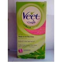 VEET WAX STRIPS DRY SKIN ALOE VERA and LOTUS 10 WAX STRIPS