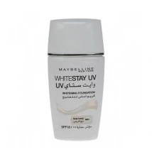 May belline Whitestay UV whitening foundation SpF 18 true ivory W01 in 30 ml 