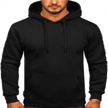 Pullover Black Hoodies for Men in Size Medium