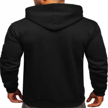 Pullover Black Hoodies for Men in Size Large
