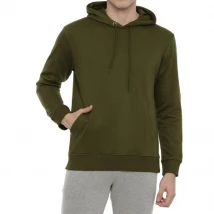 Pullover Forest Green Hoodies for Men in Size Large