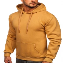 Pullover Khaki Hoodies for Men in Size Medium