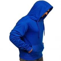 Pullover Royal Blue Hoodies for Men in Size Large