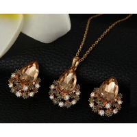 African Austrian Crystal Jewellry Set For Her 