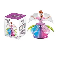 Dancing Angel Girl With Light & Music