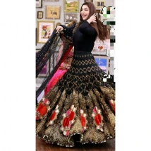 Velvet Body Lehnga Dress for Weddings