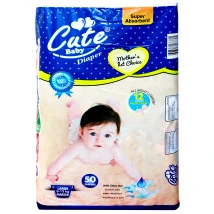 CUTE BABY DIAPER (R) LARGE 50 PCS