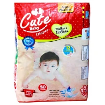 Cute Baby Diaper (R) Small 50 Pcs