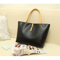 Black PU Leather Bag For Her