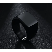Titanium Signet Rings for Men