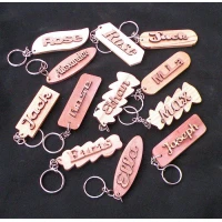 Personalised Wooden Name Keychain