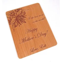 Mother's Day Wooden Greeting Card