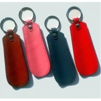 KeyChain Style Small Shoe Horn with Covered Leather