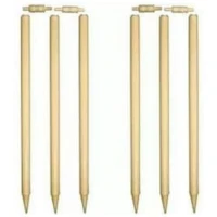 Wooden Cricket Wickets - Set of 6
