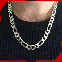 Fancy Figaro Silver Chain for Men