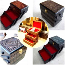 Wooden Jewlery box 3 portion