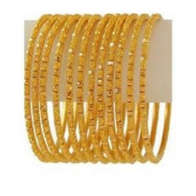 Buy Set of 12 18K Gold Plated Bangles online in Pakistan Buyon.pk
