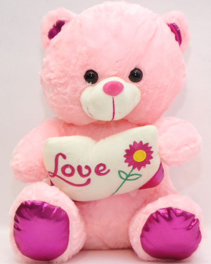 pink love teddy bear
