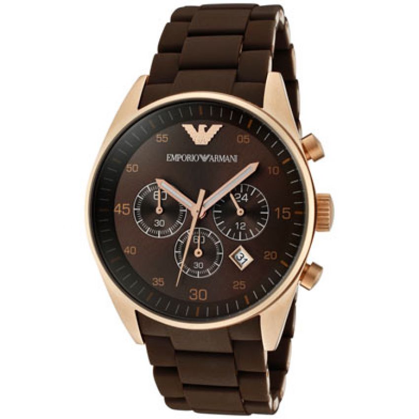 Emporio Armani Watches for Men In Brown Color With Free Box