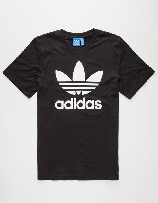 Black Adidas Logo Graphics T-shirt