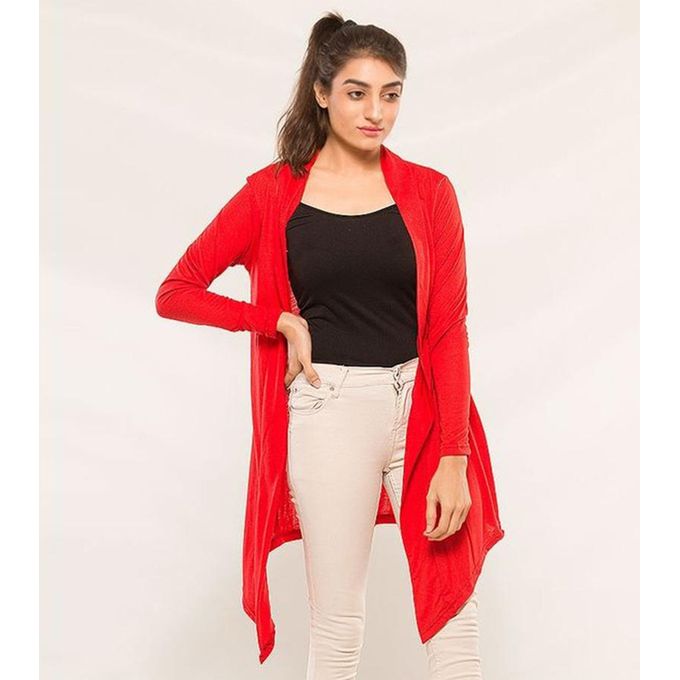 Womens Red Shrug Winter Collection