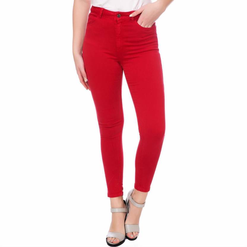 red jeans for women