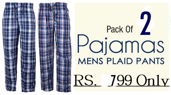 2 Cotton Checkered Lounge Pants(Pajamas)