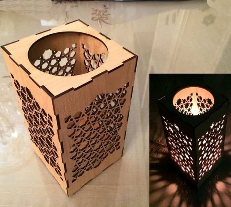 Buy Laser Cut Candle Holder Plywood online in Pakistan Buyon.pk