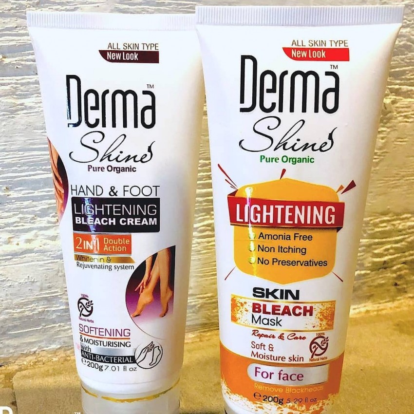 Buy Derma Shine Face,Hand and Foot Bleach Kit Pack of 1 Face Bleach